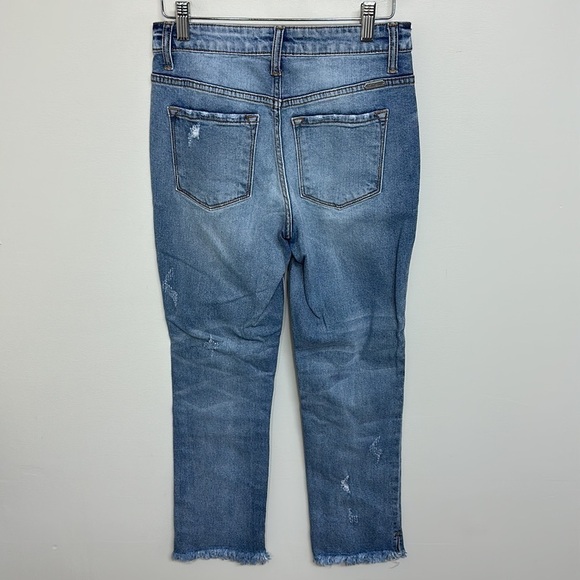 KanCan Relaxed Boyfriend High Rise Hem Detail Size 25 - Picture 5 of 8